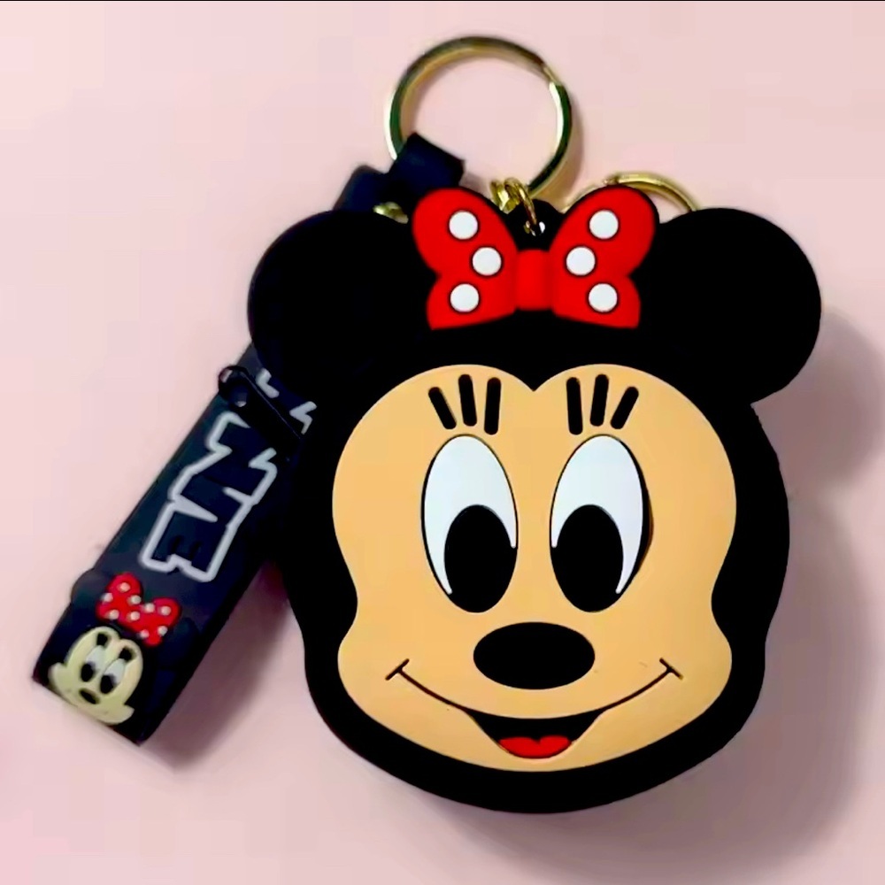 Minnie Duck Cartoon Anime Coin Purse with Keychain​